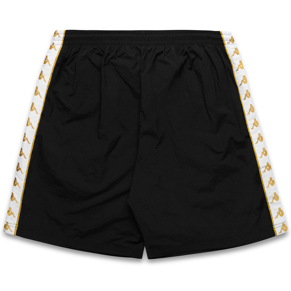 Short de sport noir pour homme, coupe classique, avec bande jacquard 02