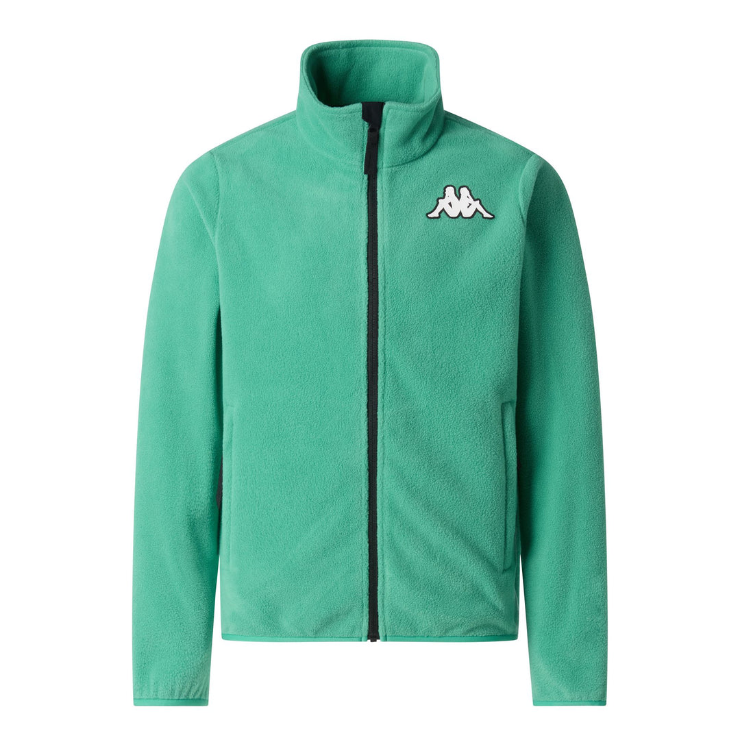 Green Unisex Regular Fit Polar Fleece with Zip Pockets 01