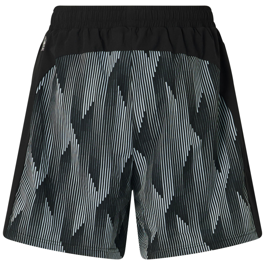 Black Men's Regular Fit Training Shorts in Woven Stretch Fabric main