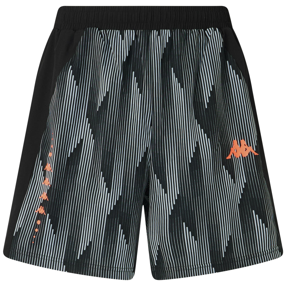 Grey Black Men's Training Sport Shorts 02