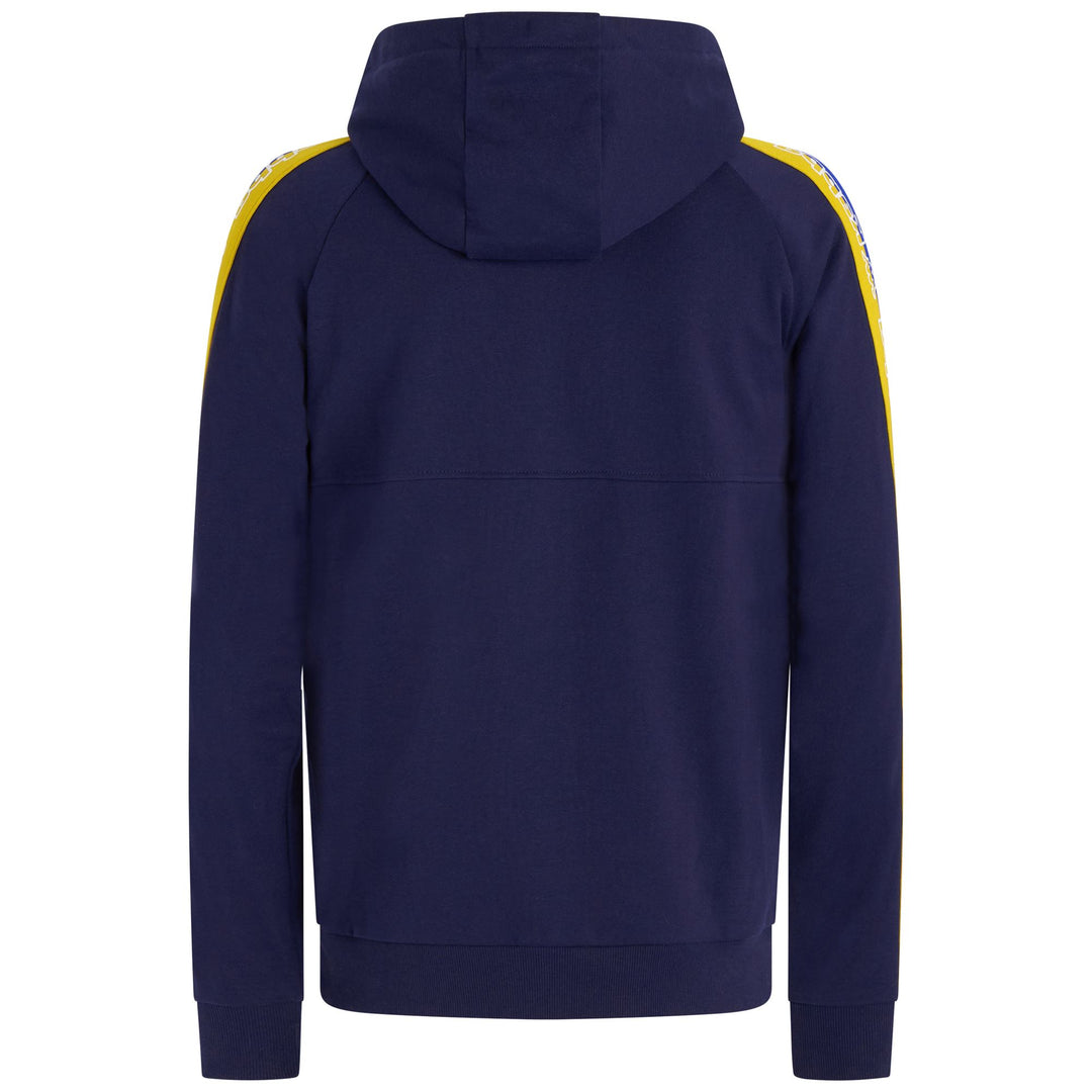 Chaqueta polar deportiva azul marino para hombre con capucha y bolsillos main