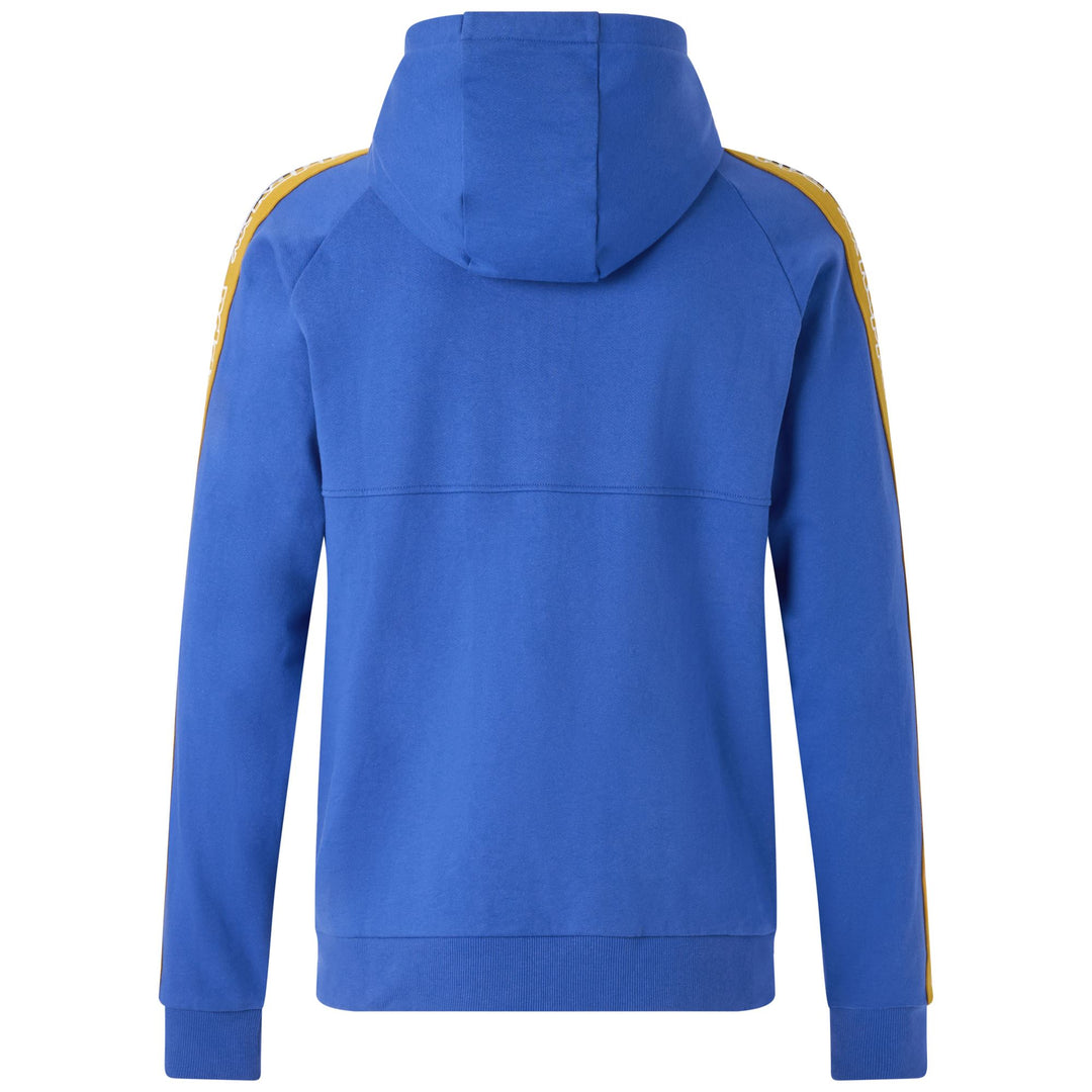 Chaqueta polar deportiva azul real para hombre con capucha y bolsillos main