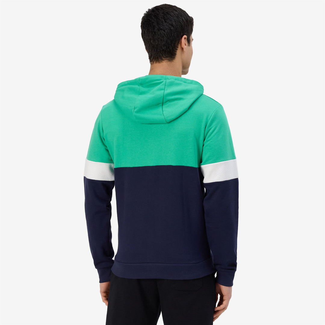 Giacca Fleece Sportiva Uomo Blu con Cappuccio e Tasche main