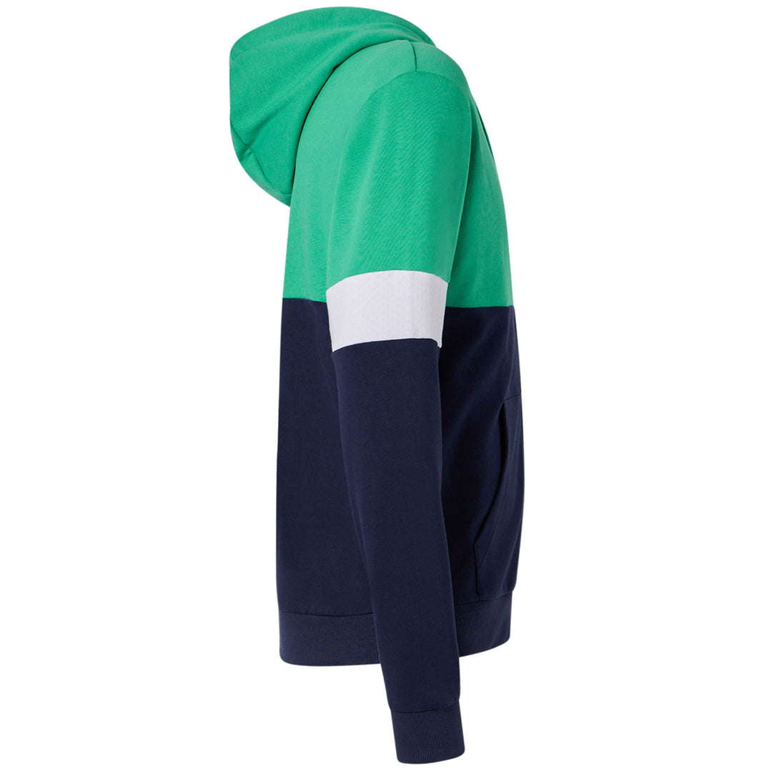 Giacca Fleece Sportiva Uomo Blu con Cappuccio e Tasche main