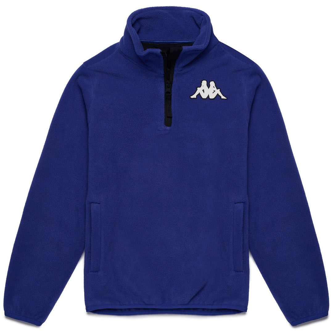 Violet Blue Unisex Kids Ski Fleece Jumper with Half Zip 01