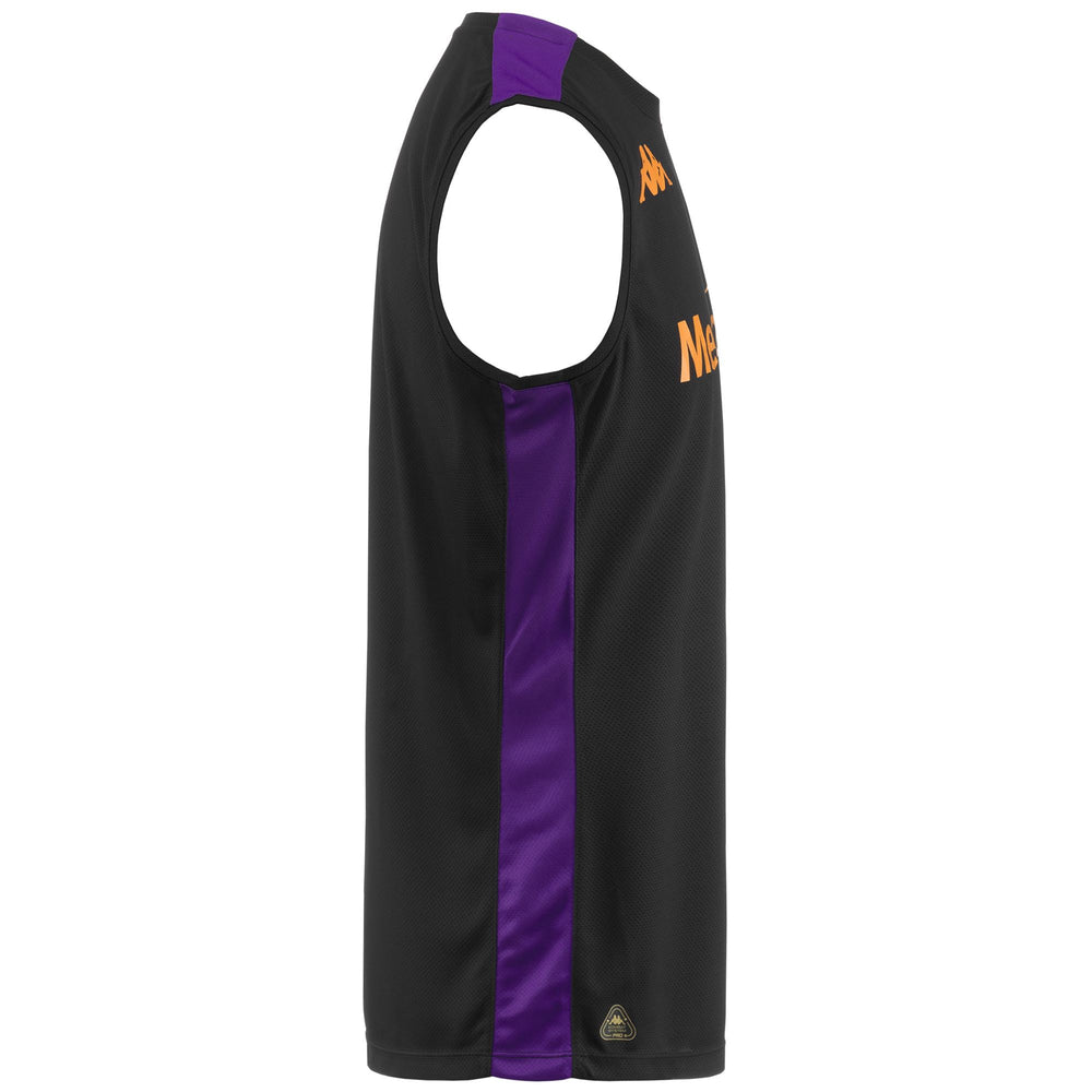 Black Men's Football Tank Jersey with HYDRO-WAY PROTECTION 02