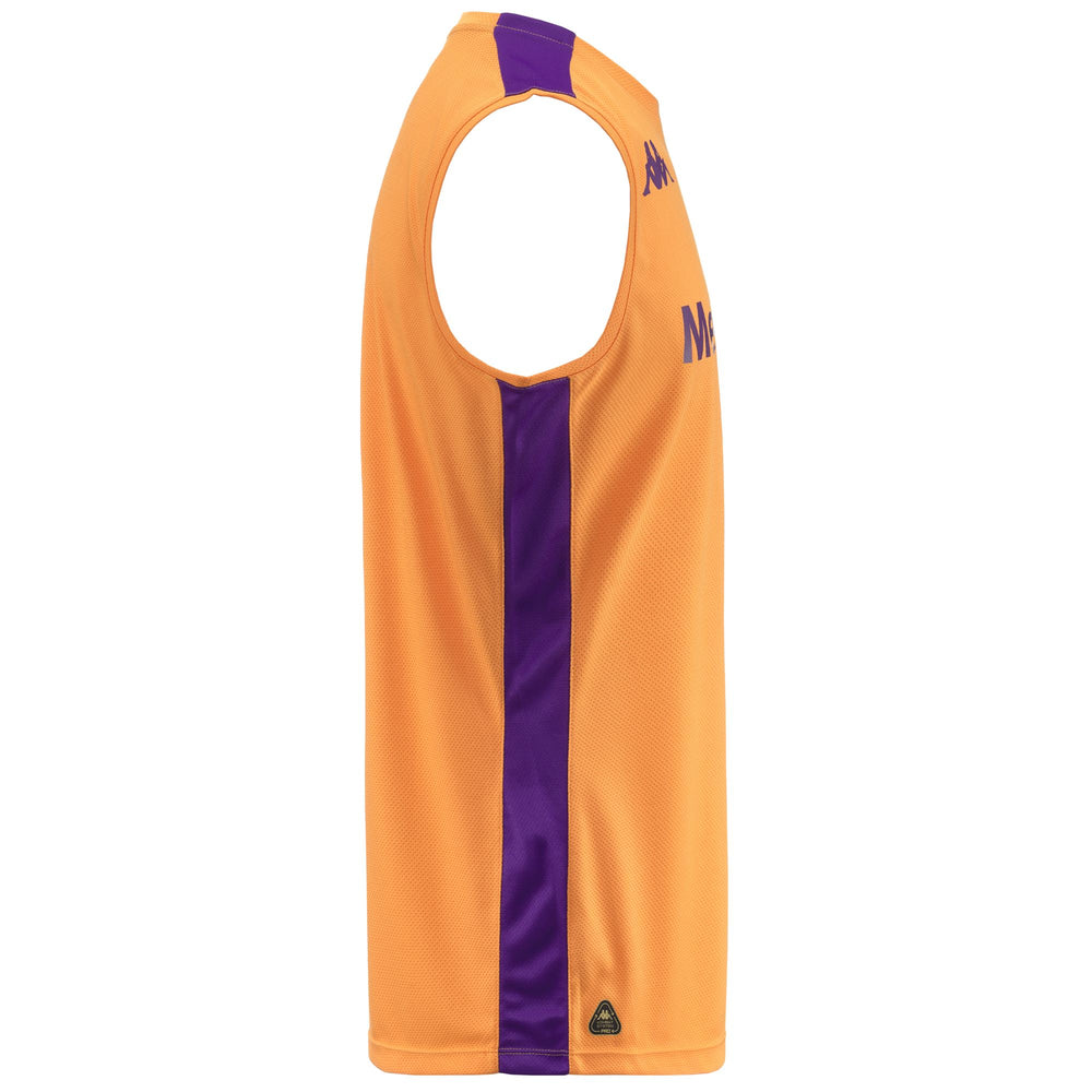 Camiseta de entrenamiento de fútbol de la ACF Fiorentina, color naranja, corte entallado, para hombre 02