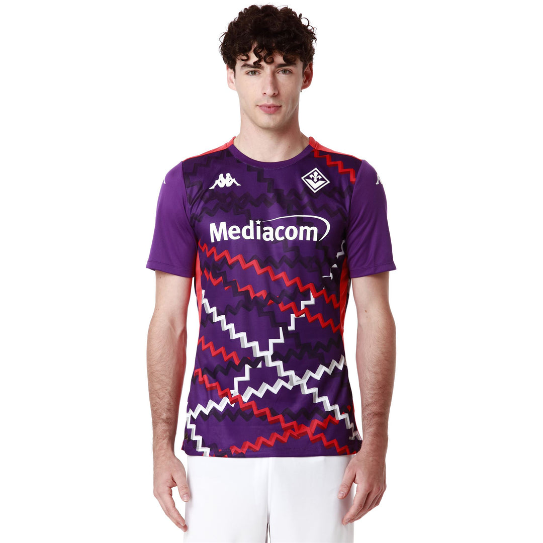 Camiseta de fútbol para hombre color violeta con poliéster reciclado. main