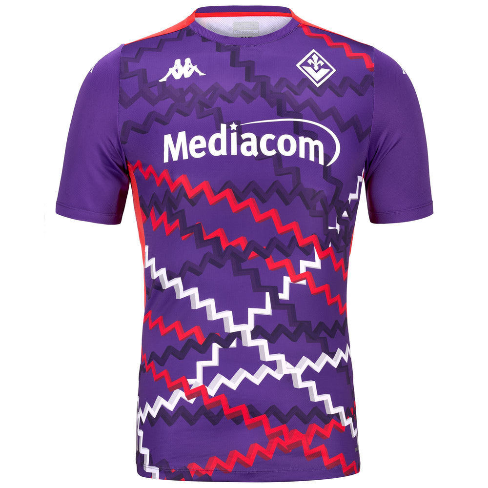 Violet Men's ACF Fiorentina Football Pre-Match Slim Fit Shirt 02