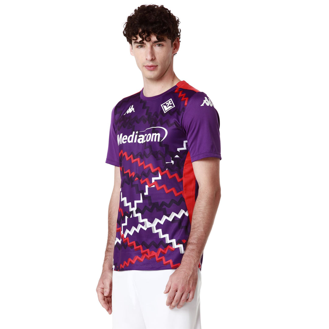 Camiseta de fútbol para hombre color violeta con poliéster reciclado. main