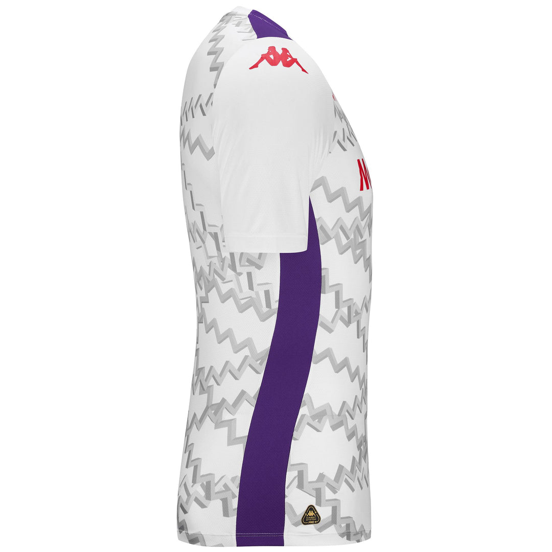 Camiseta de fútbol ACF Fiorentina blanca de corte entallado para hombre antes del partido main