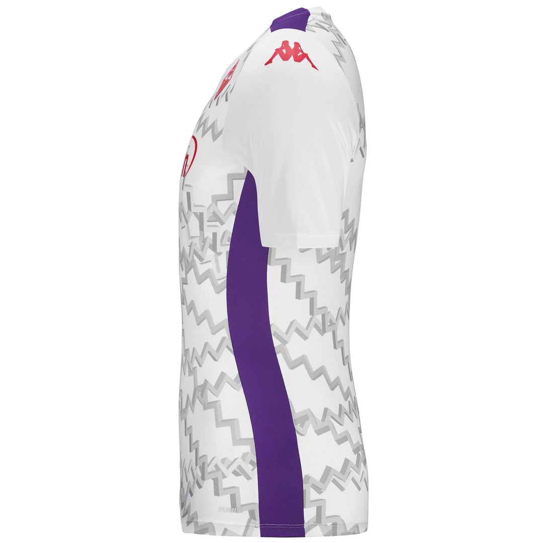 Camiseta de fútbol ACF Fiorentina blanca de corte entallado para hombre antes del partido main