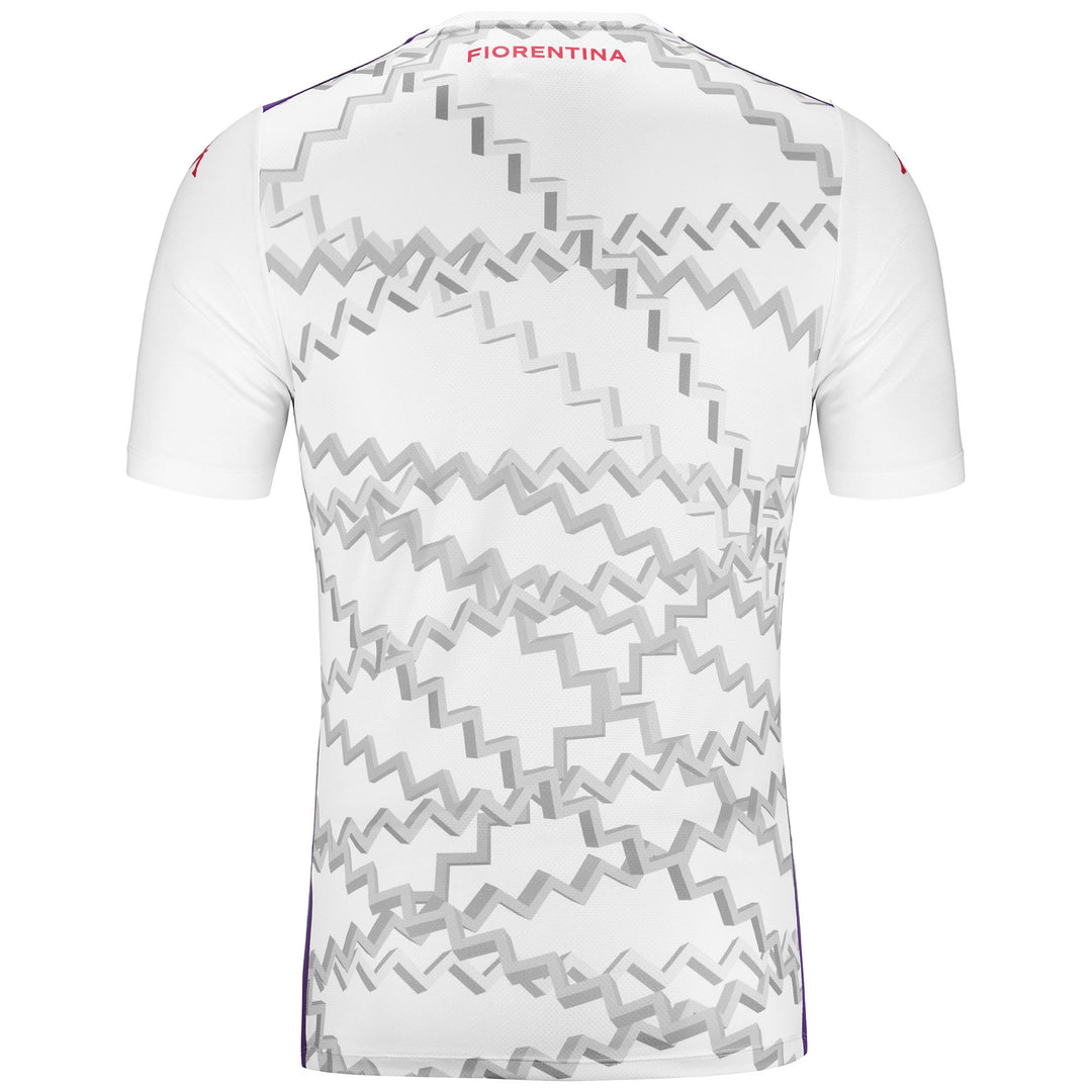 Camiseta de fútbol ACF Fiorentina blanca de corte entallado para hombre antes del partido main