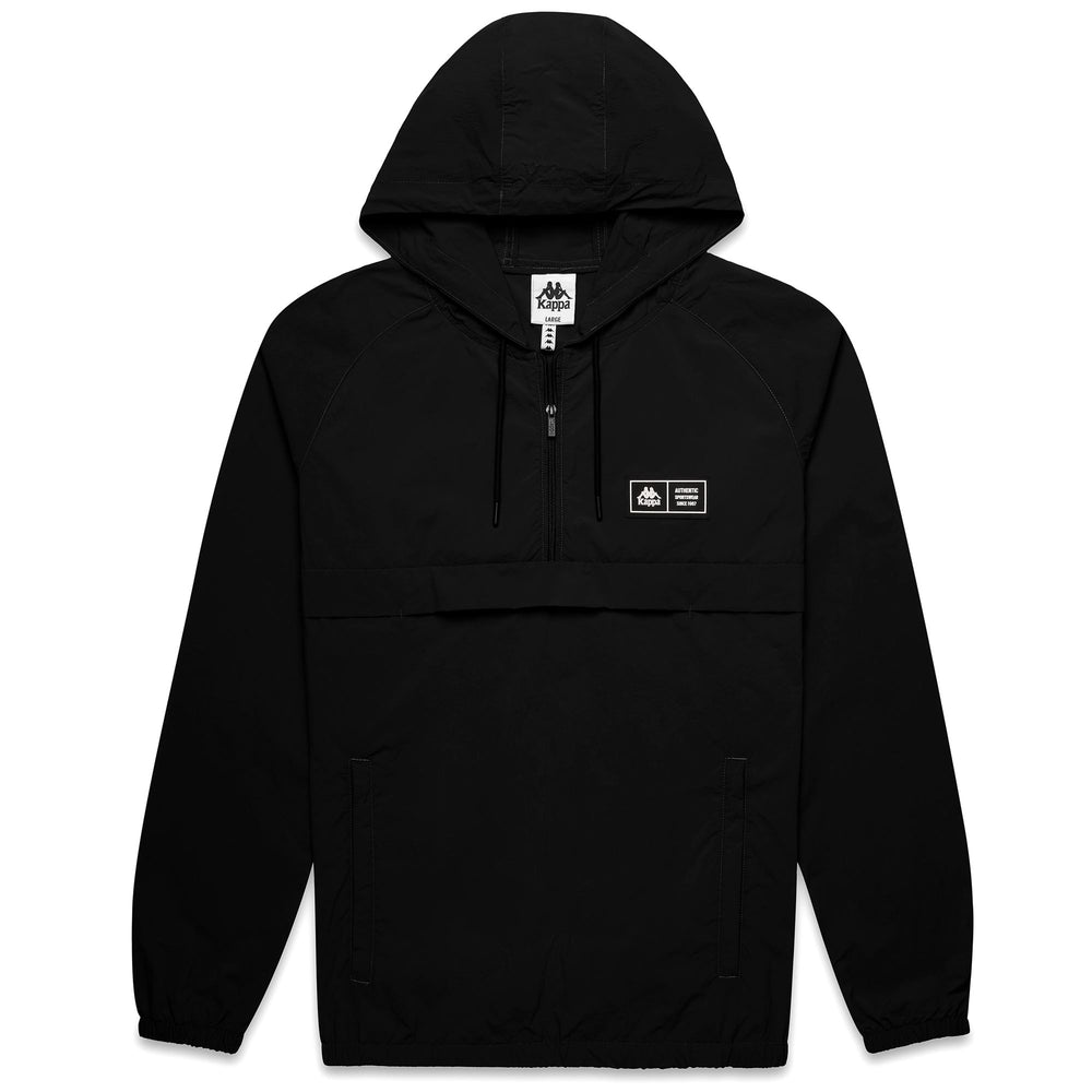 Giacca a vento sportiva comoda da uomo nera 02