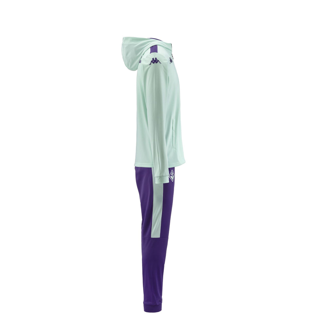 Tuta da Calcio Riciclata Uomo Verde Viola Slim Fit main