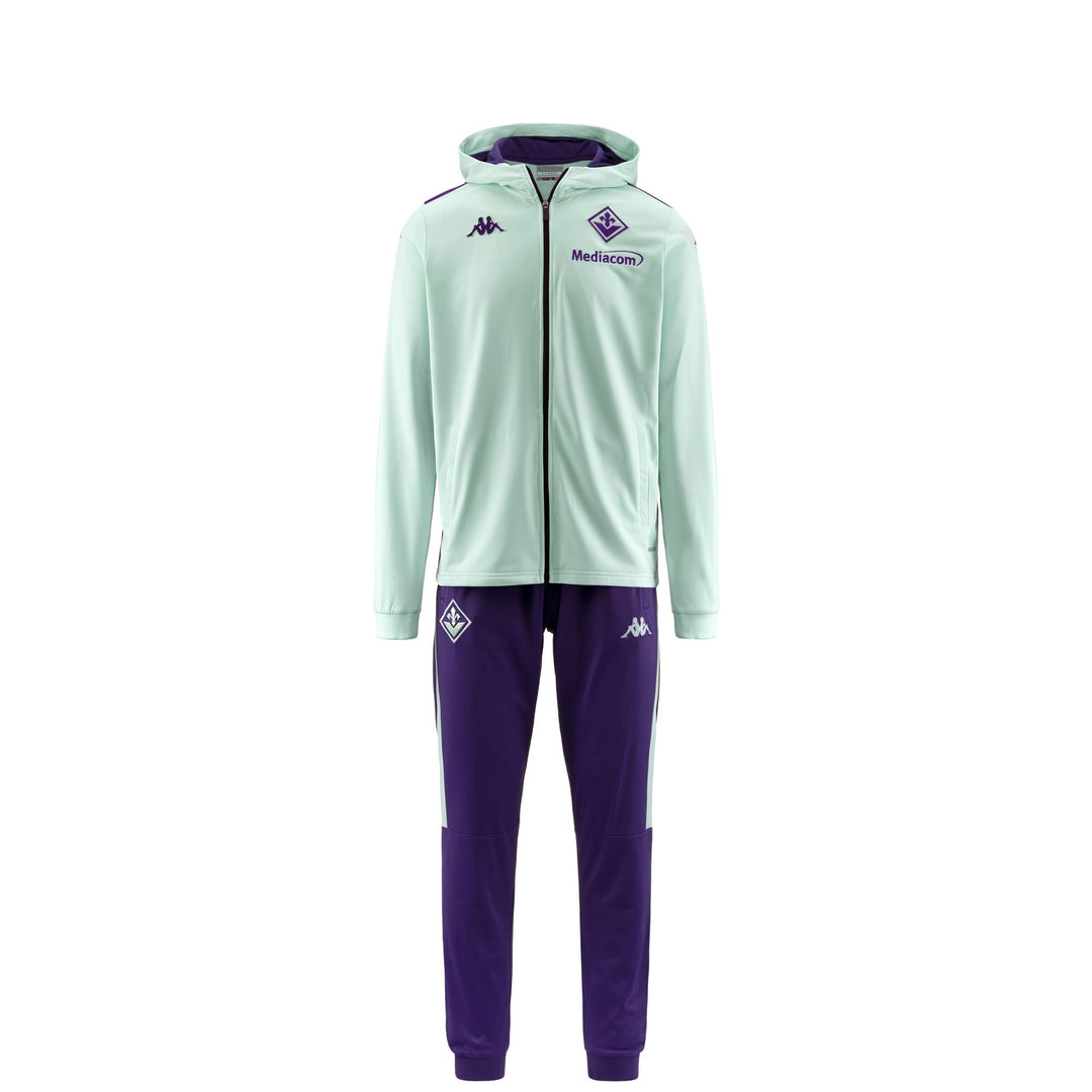 Green Men's ACF Fiorentina Football Slim Fit Tracksuit 01