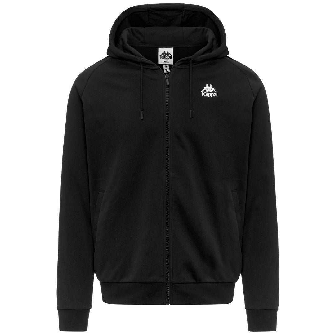 Sweat à capuche en polaire de sport noir pour homme, coupe classique 01