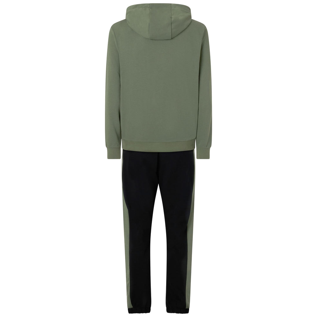 Olivine green Men's Sportstyle Tracksuit with Hood and Pockets main