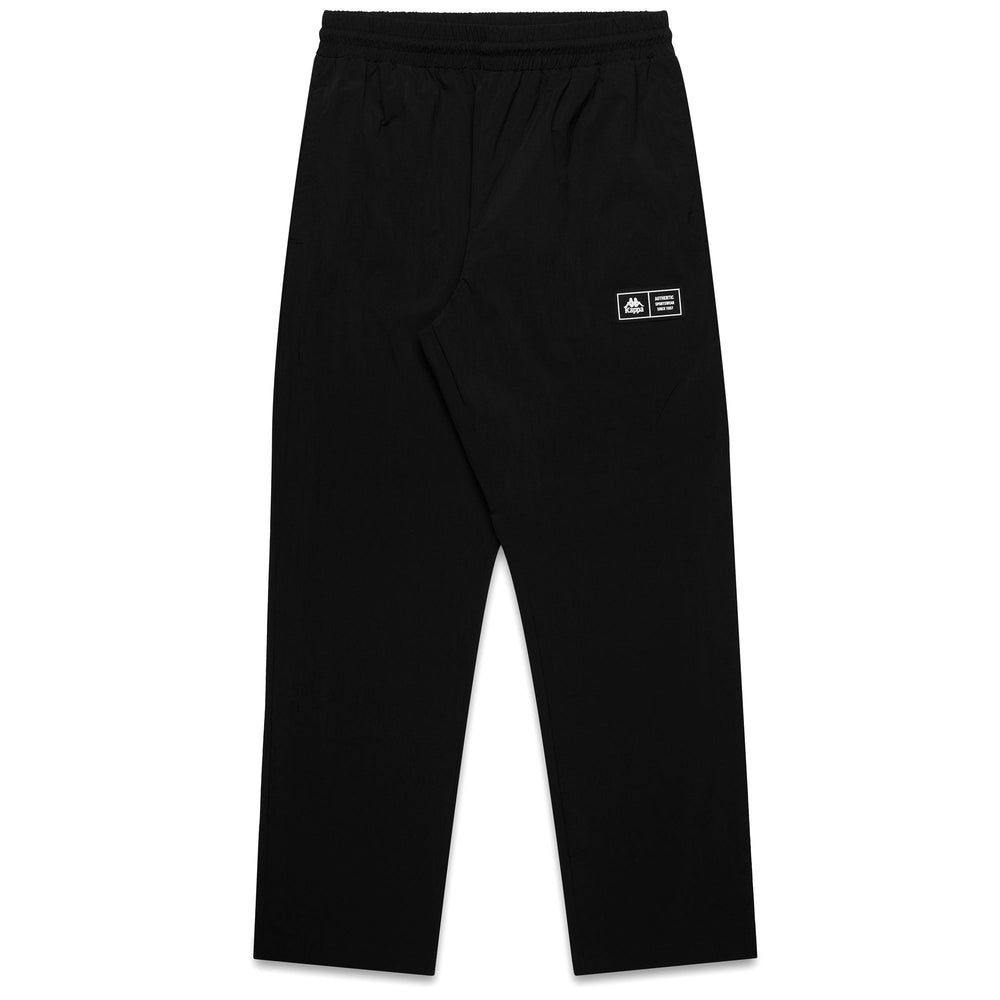 Black Men's Sportswear Regular Fit Wide-Leg Nylon Pants 02