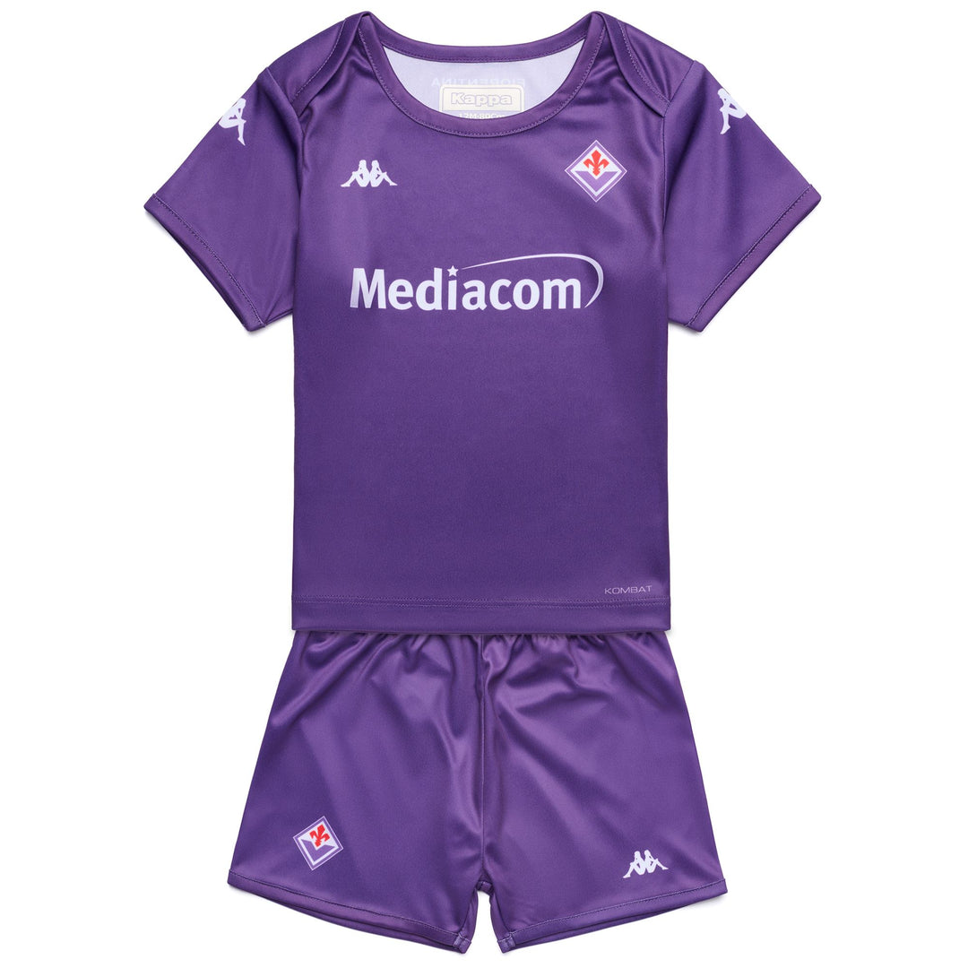 Completo pantaloncini e maglietta da calcio viola unisex ACF Fiorentina 01
