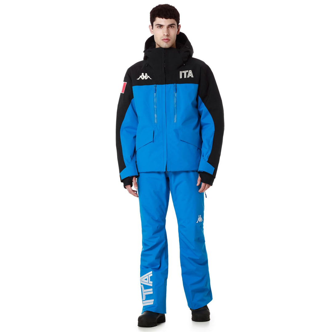 Navy blue Men's Waterproof Ski Jacket with Thermolite Padding 01