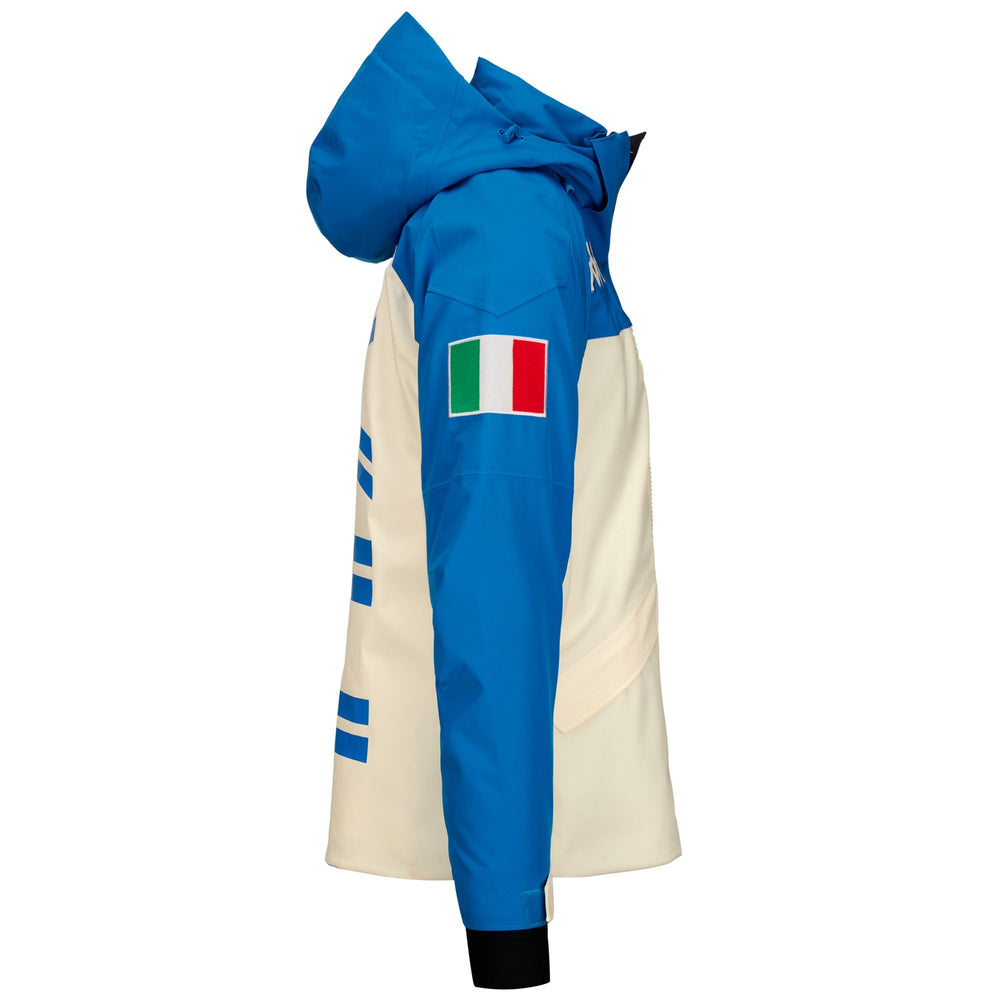 Women's White Regular Fit Padded Ski Jacket with Water Protection 02