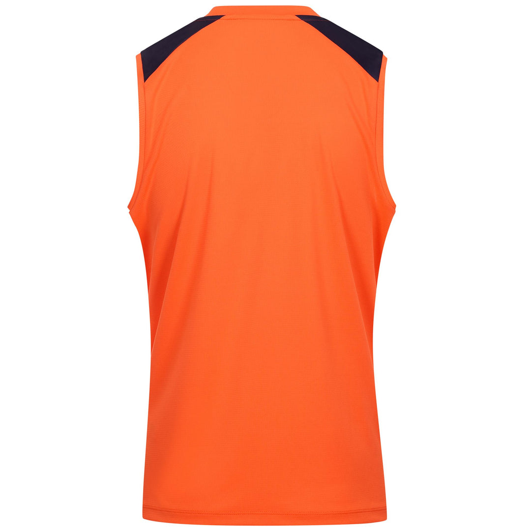 Orange Men's Slim Fit Soccer Training Tank Top in Recycled Fabric main