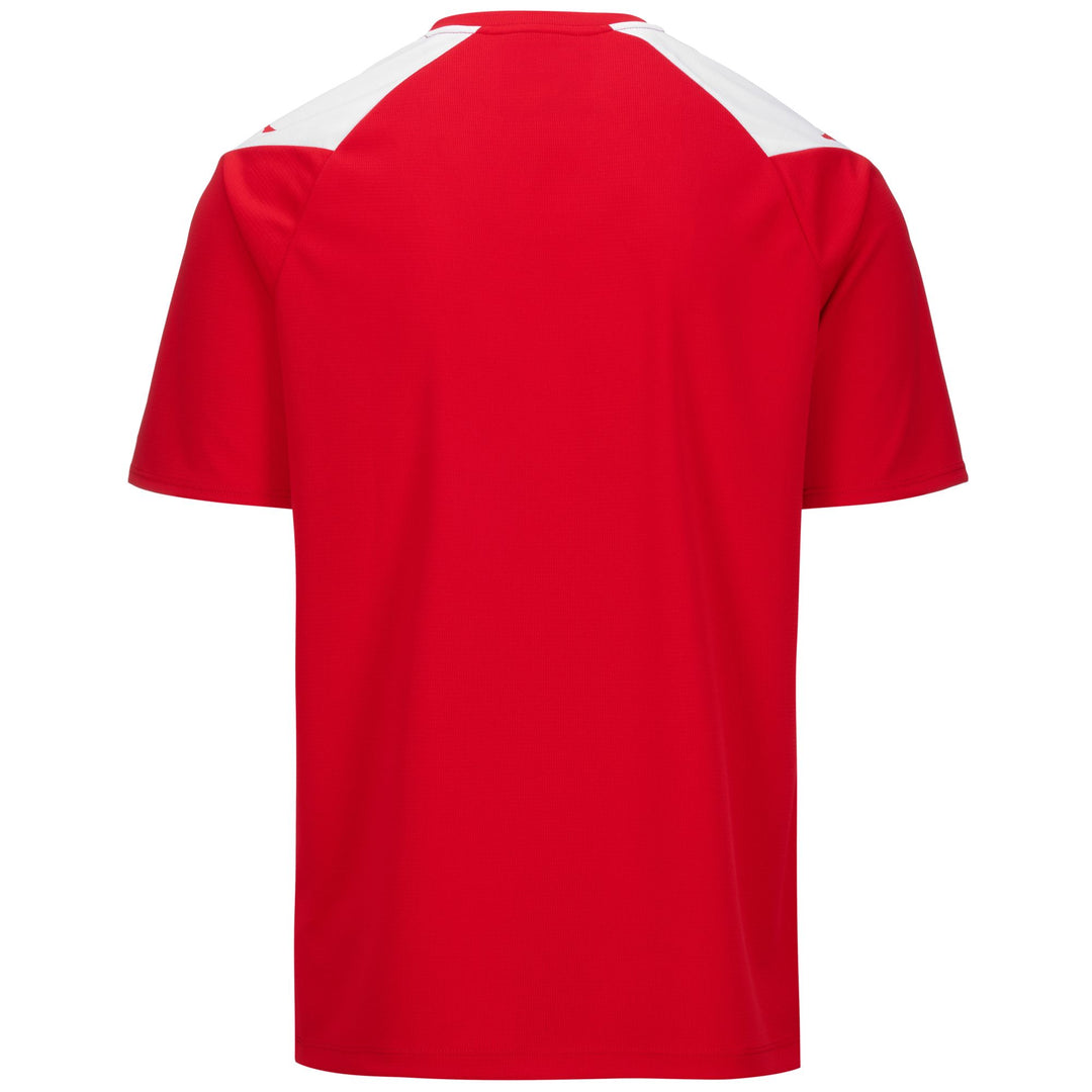 Camiseta de entrenamiento de fútbol roja de corte ajustado para hombre main