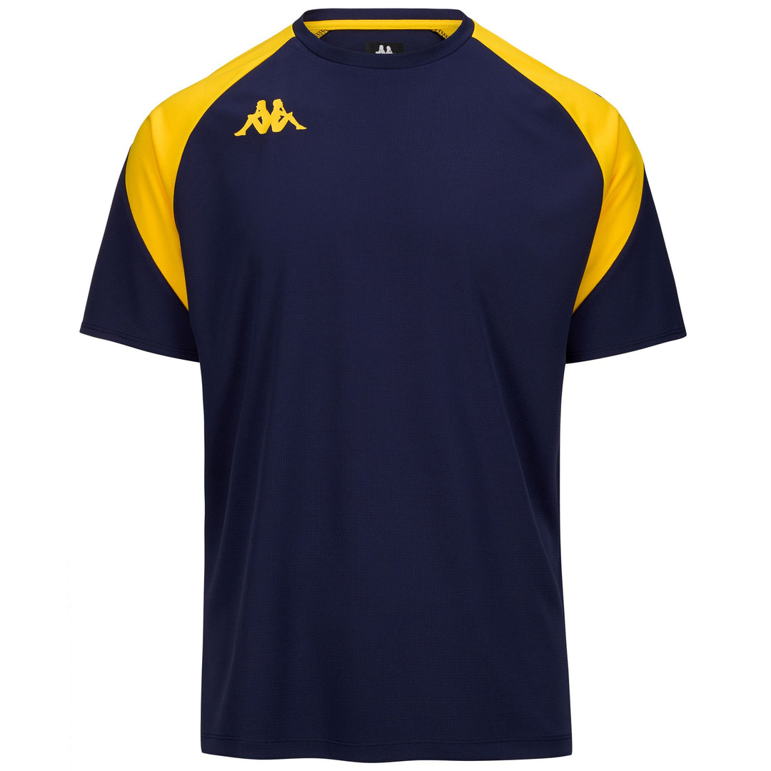 Camiseta fútbol azul corte entallado hombre main