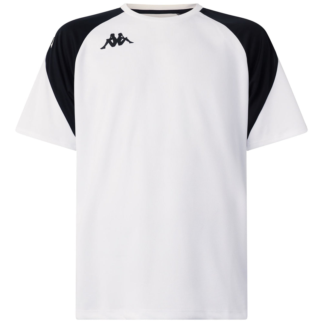 Camiseta de entrenamiento de tejido reciclado para hombre, blanca y negra 01