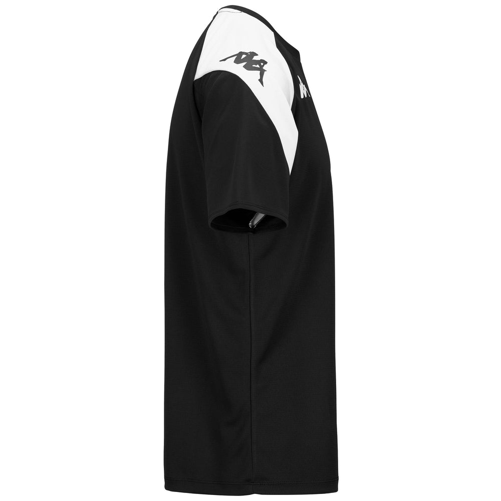 Black and white Men's Active Training Jersey Shirt 02