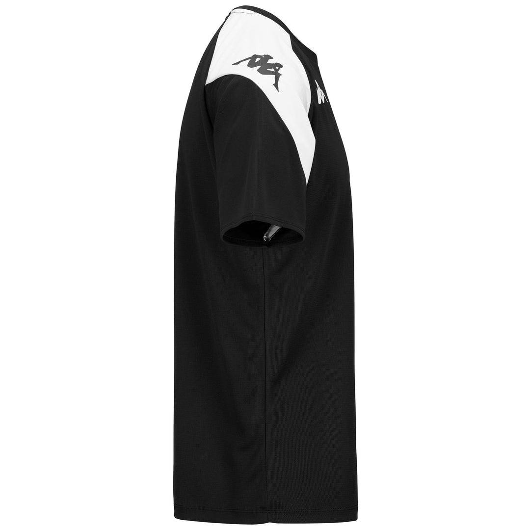 Camiseta de entrenamiento activo para hombre en blanco y negro main