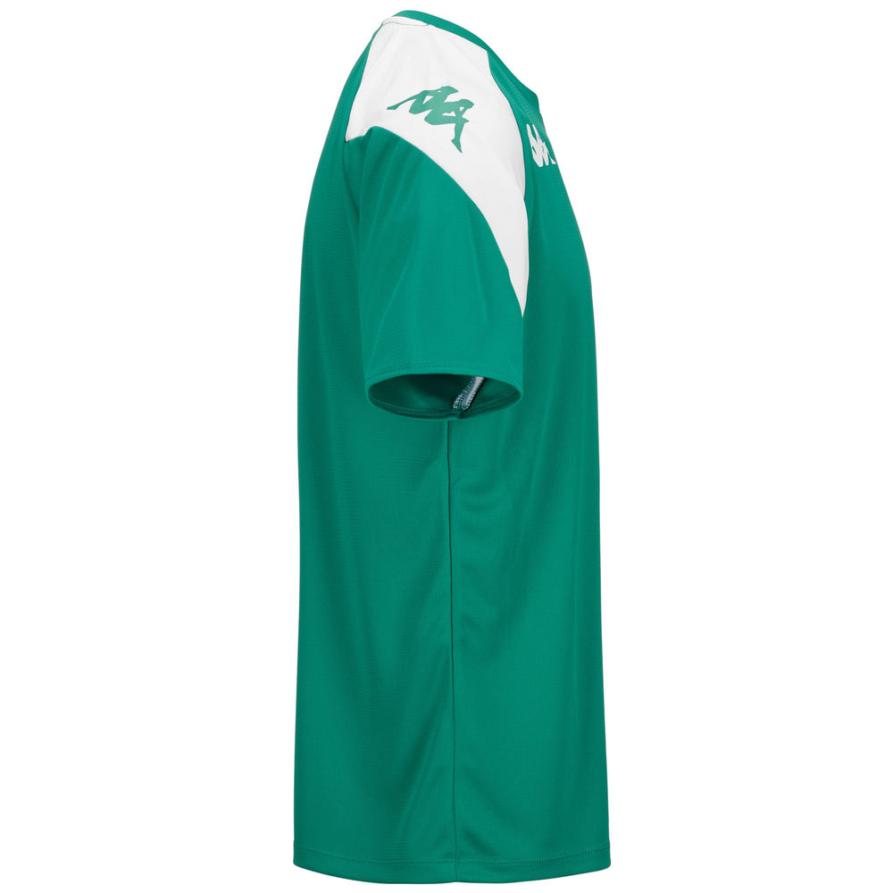 Camiseta fútbol verde ajustada para hombre 02
