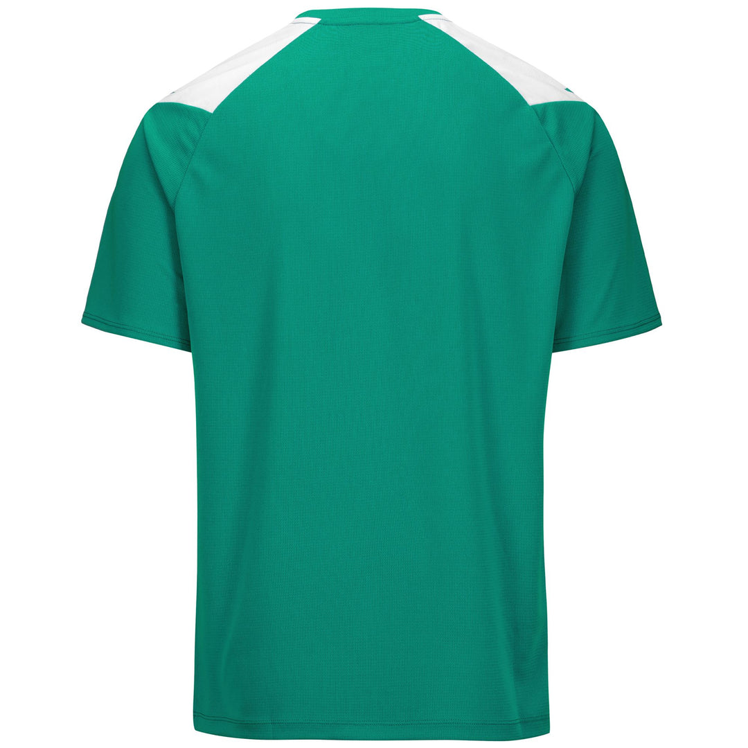Camiseta fútbol verde ajustada para hombre main