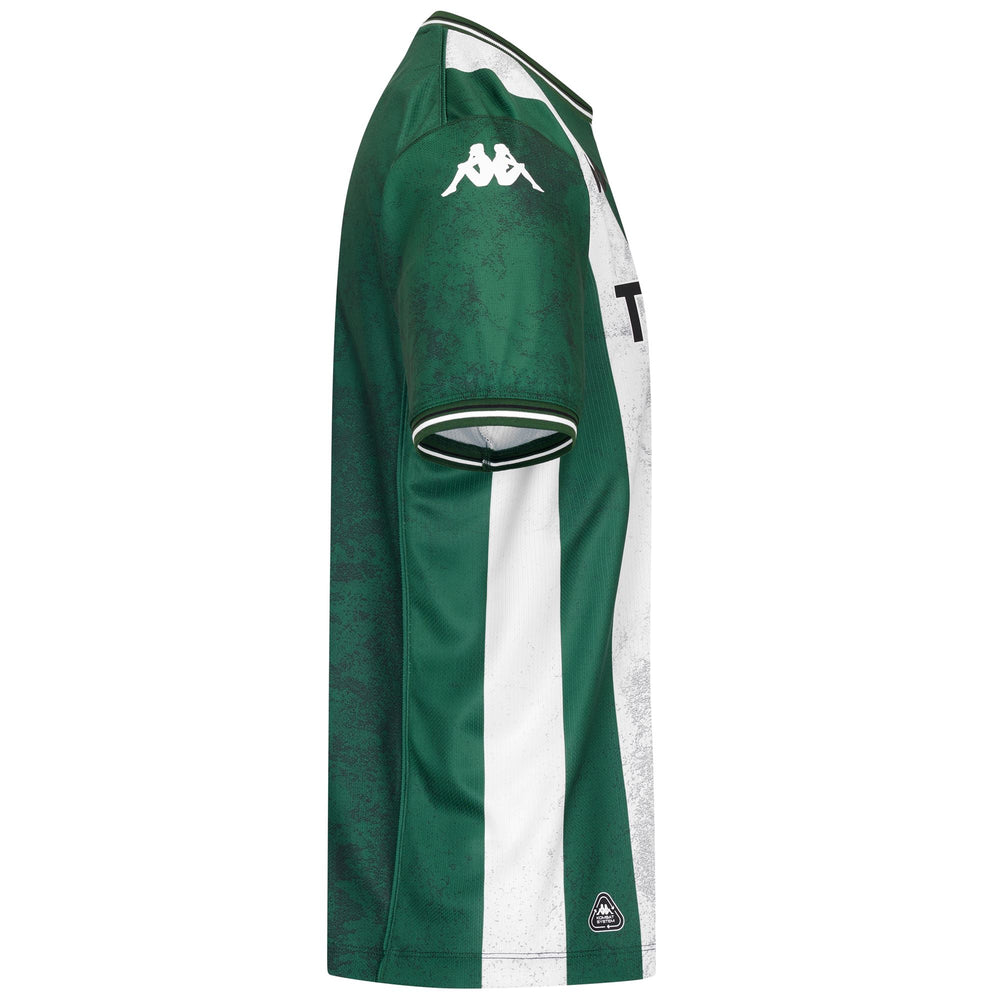 Green Men's Red Star Football T-Shirt with Team Patch 02