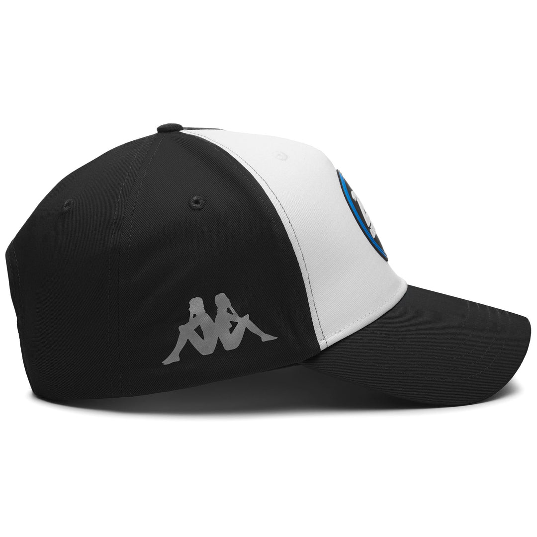 Casquette de course automobile unisexe noire avec visière main