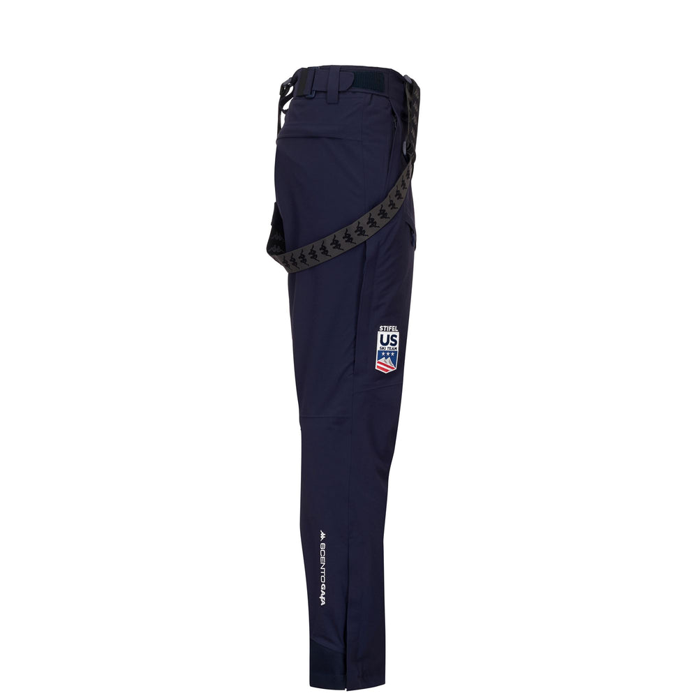 Blue Unisex Ski Trousers with Waterproof Protection and Padding 02