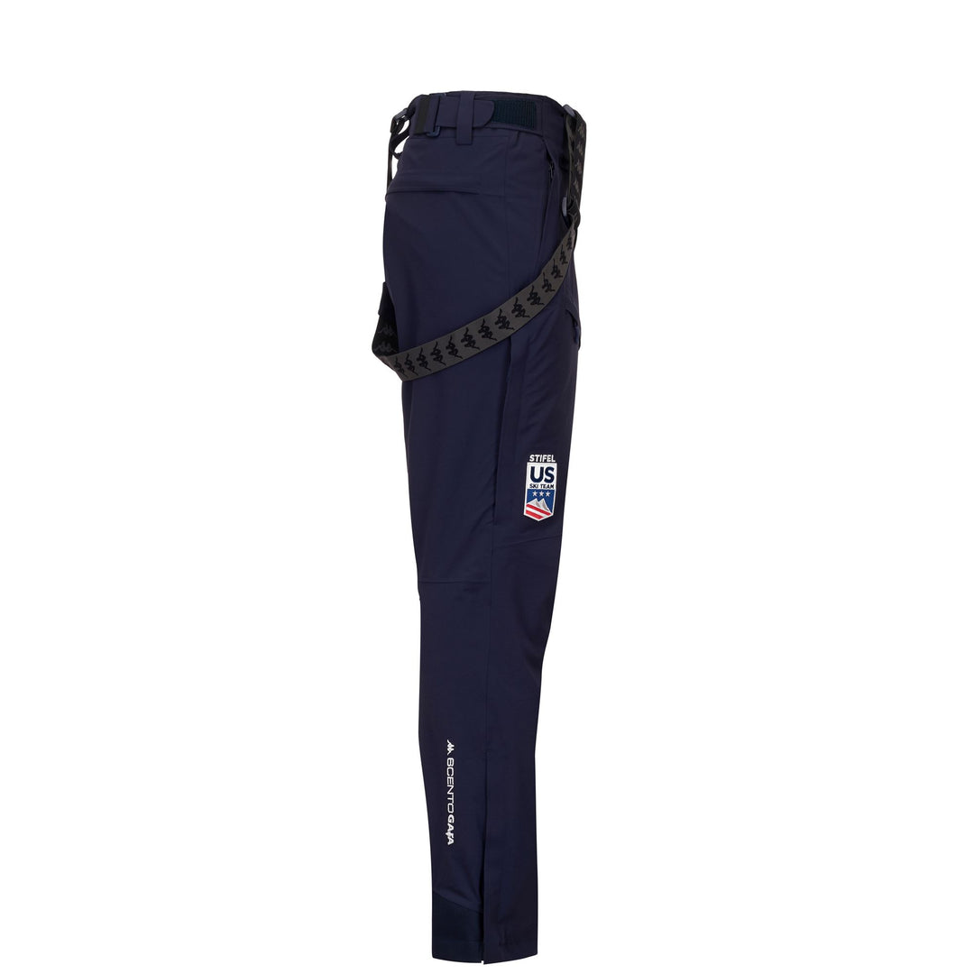 Blue Unisex Ski Trousers with Waterproof Protection and Padding main