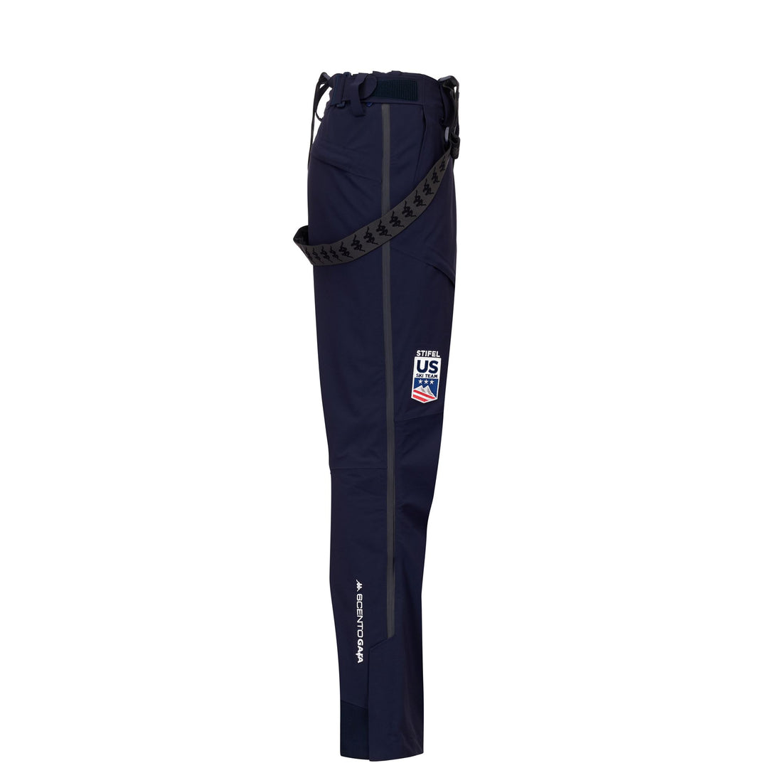 Blue Unisex Ski Slim Fit Padded Trousers with Waterproof Protection main