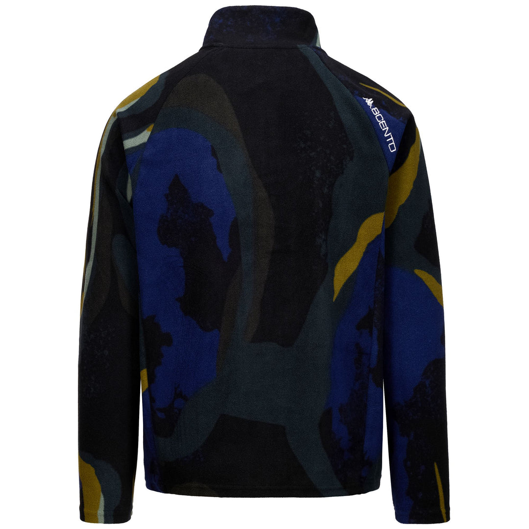 Giacca Fleece Unisex da Sci Verde Blu con Stampa Totale main