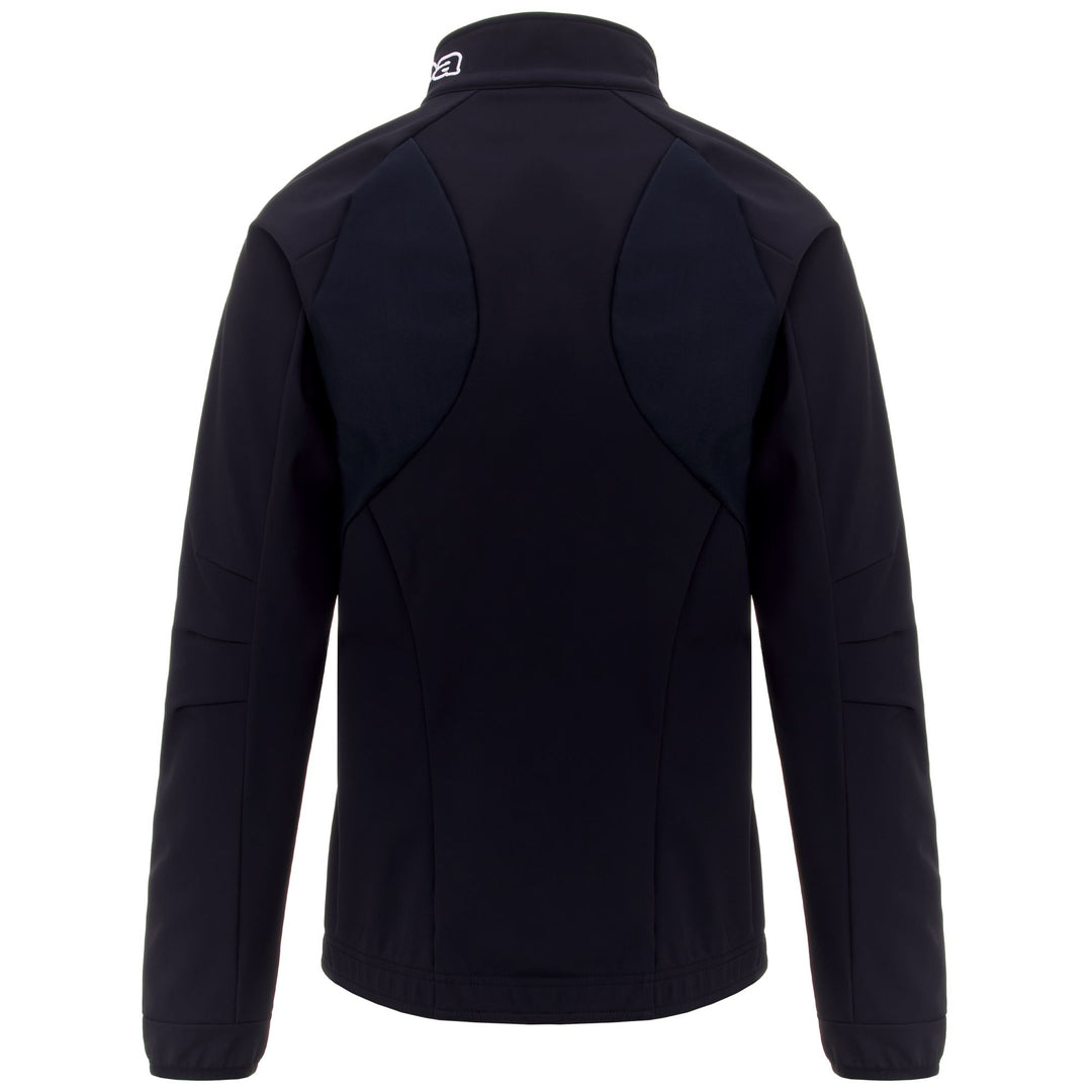 Veste de ski/entraînement imperméable bleue unisexe coupe ajustée main