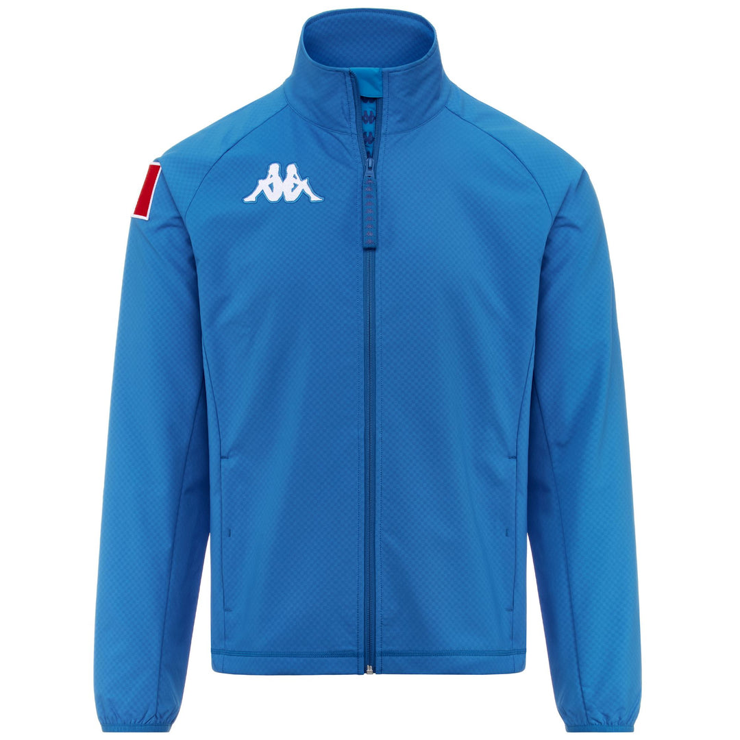 Brilliant Blue Men's Water-Repellent Ski Fleece Jacket 01