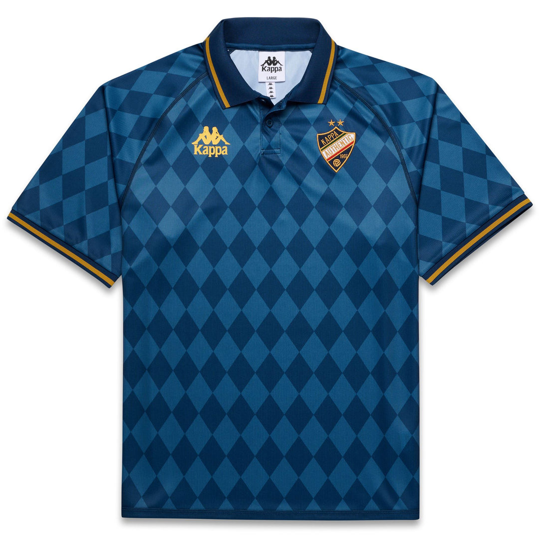 Polo de sport bleu pour homme, coupe confortable 01