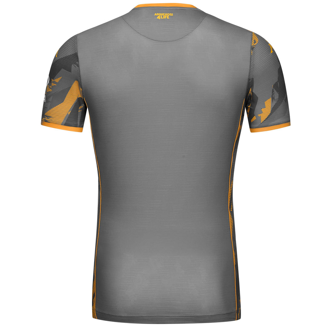 KOMBAT PRO 2026 AWAY AM - Active Jerseys - Shirt - Man - GREY CHARCOAL-YELLOW SAFFRON-SPONSOR main