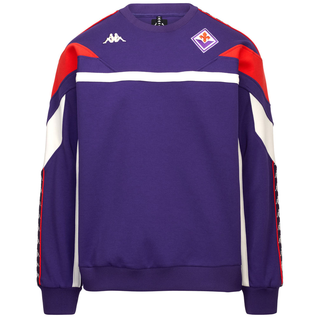 Pull de football oversize violet pour homme avec fermeture éclair intégrale 01