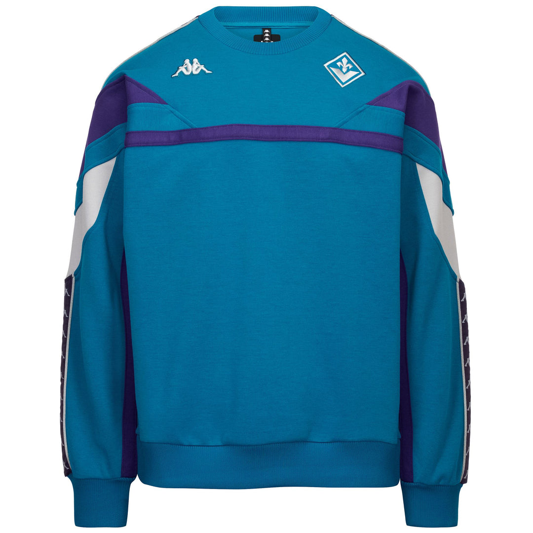 Blue Men's Oversize Fit ACF Fiorentina Football Fleece Jumper 01