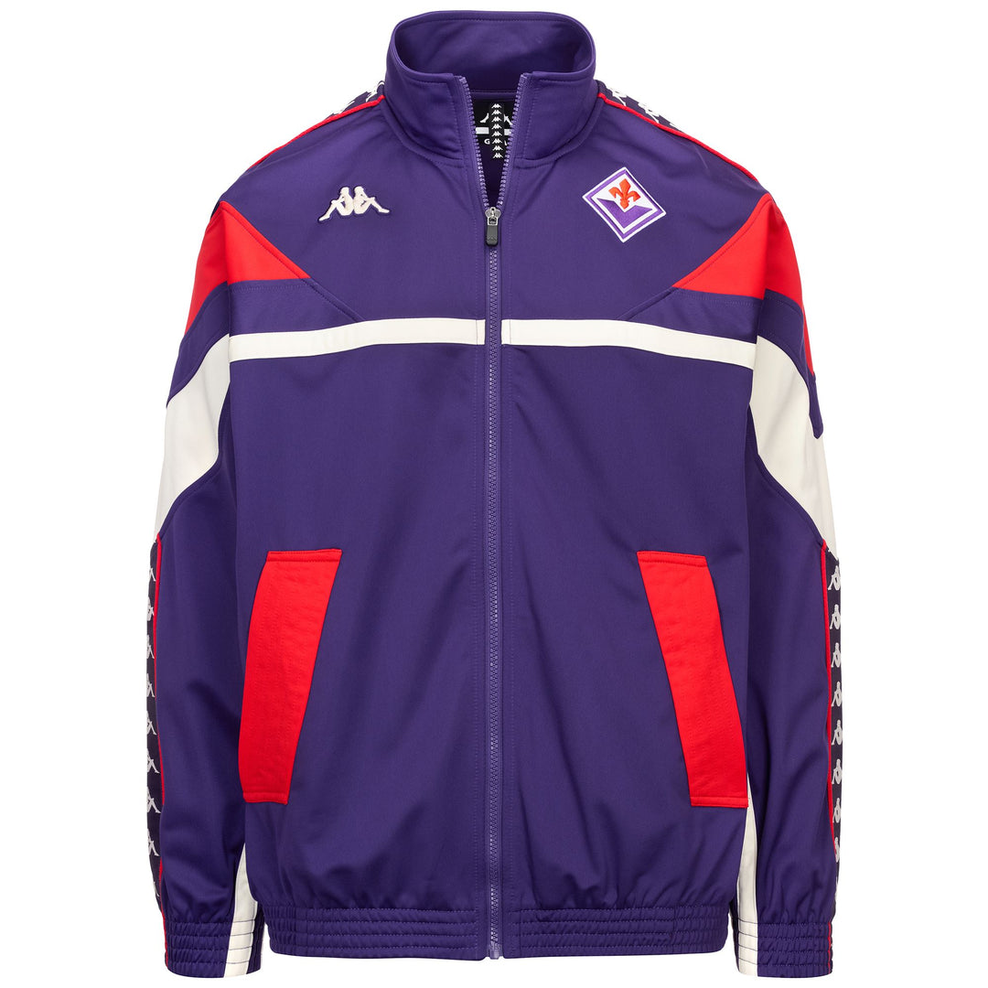 Violet Men's Oversized Fleece Jacket with 3D Embroidery 01