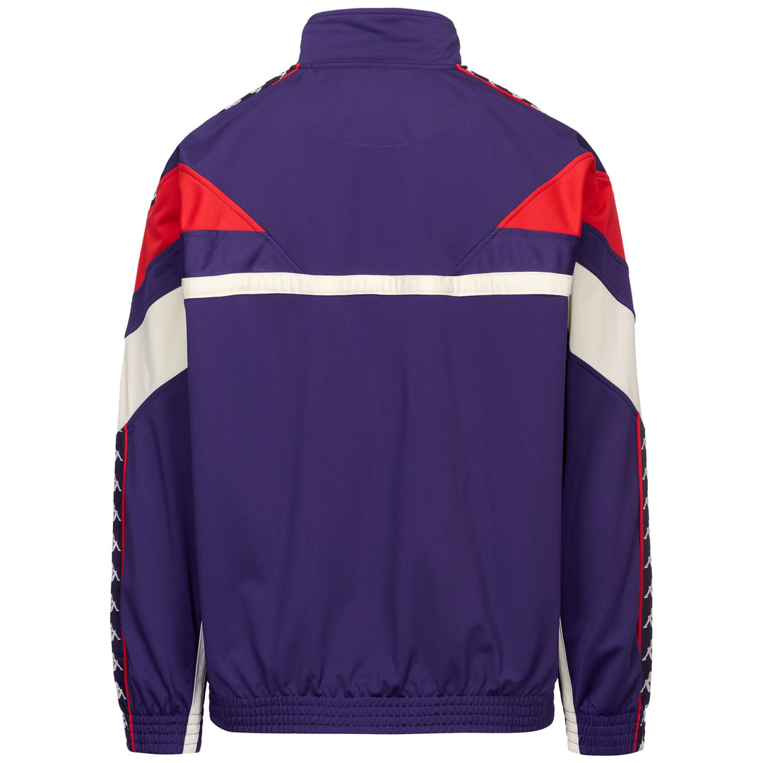 Chaqueta polar extragrande para hombre violeta con bordado 3D main