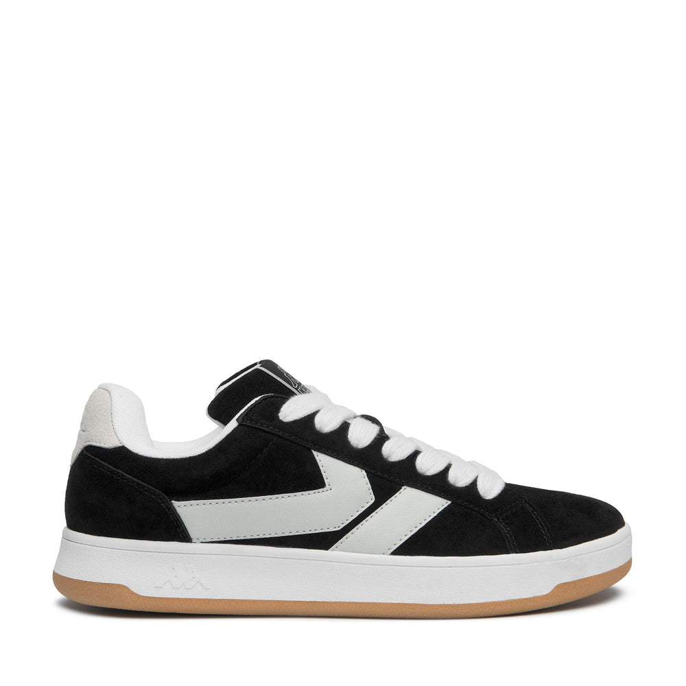 Zapatillas de deporte unisex negras de corte bajo con suela de goma 02