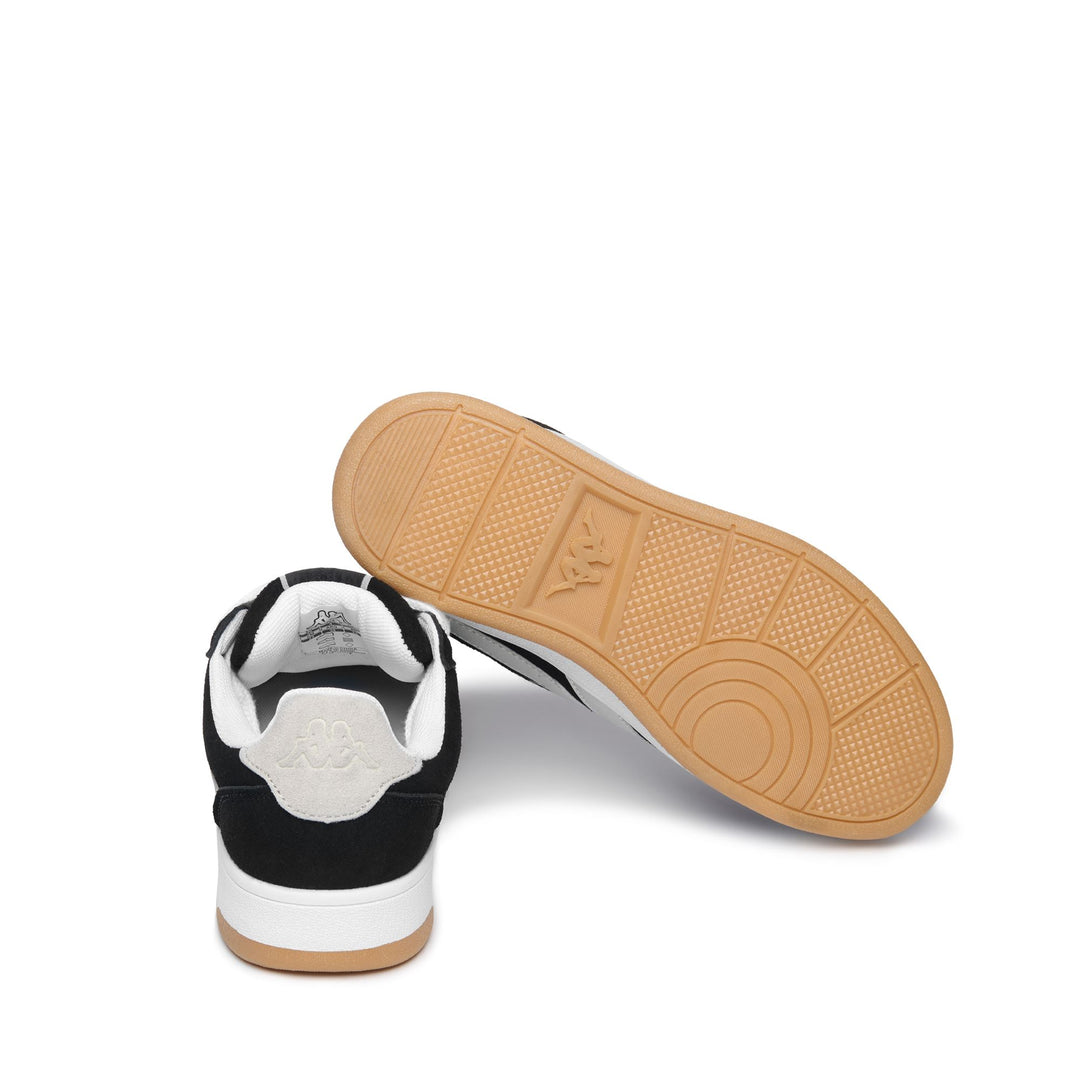 Black and White Unisex Low Cut Sneakers with Memory Foam Insole main